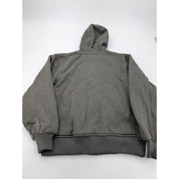 Polar King By Key Hoodie Mens Size Small Grey Thermal Lined Heavyweight Zippered - Picture 8 of 9
